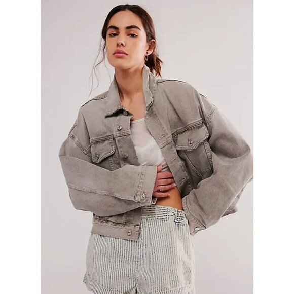 Free People Citizens of Humanity Quira Puff Denim Jacket
